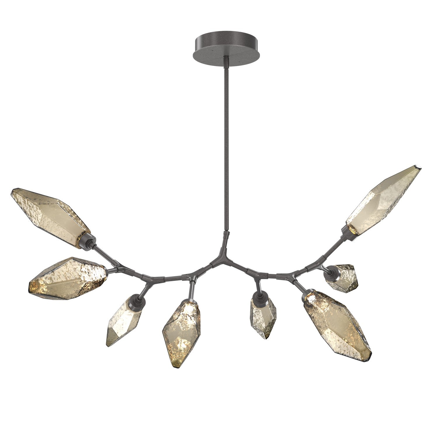 Hammerton Studio - PLB0050-BB-GP-CB-001-L3 - LED Lantern - Rock Crystal - Graphite