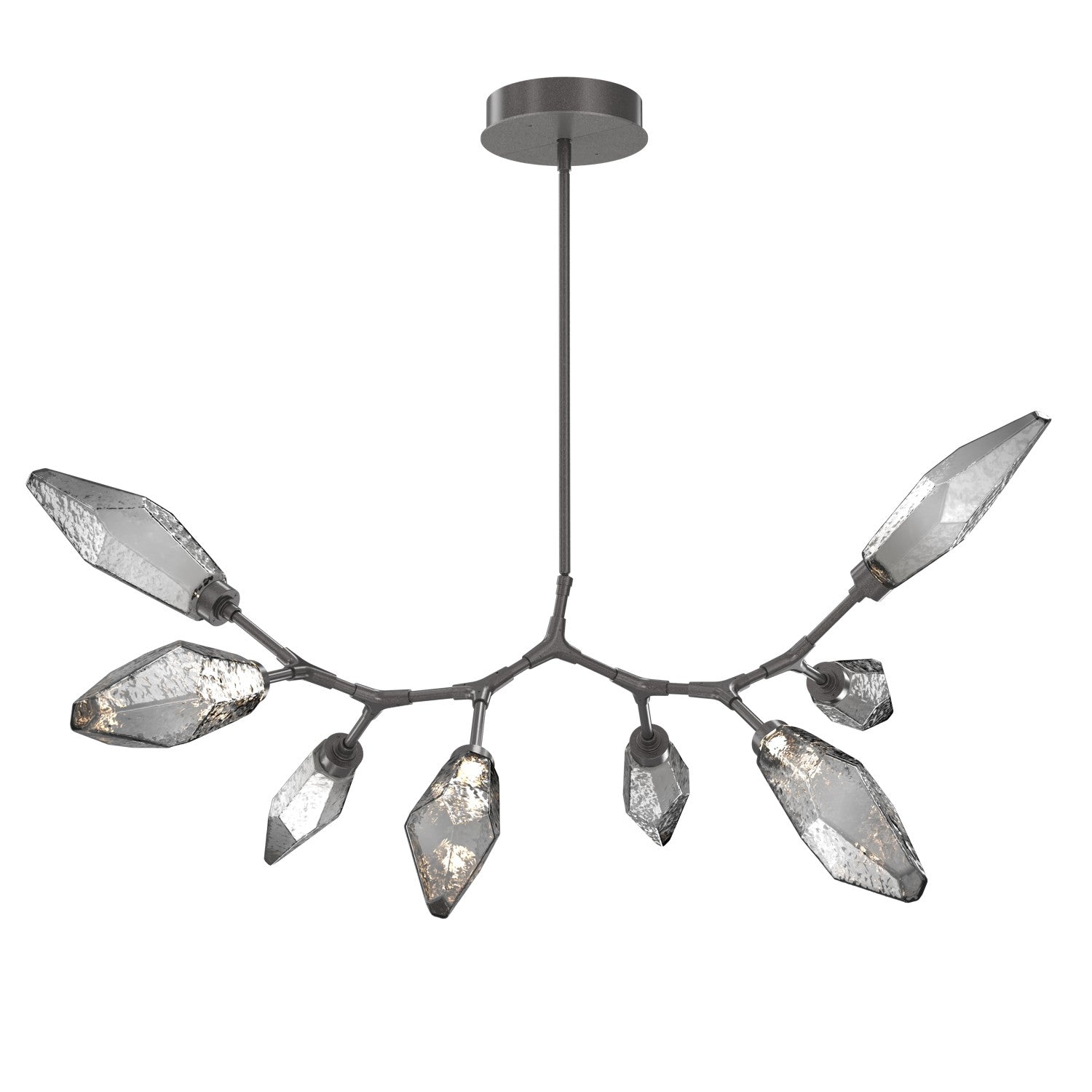 Hammerton Studio - PLB0050-BB-GP-CS-001-L3 - LED Lantern - Rock Crystal - Graphite