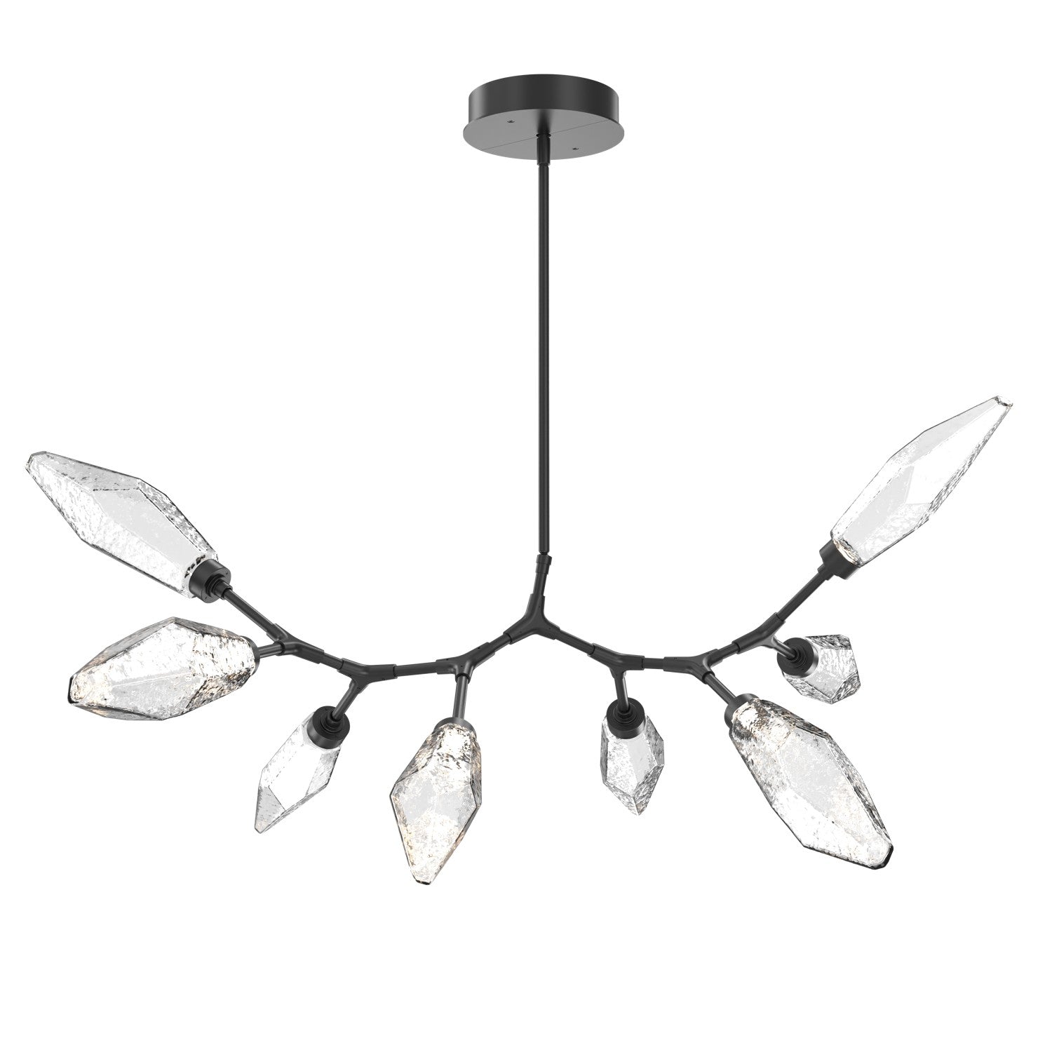 Hammerton Studio - PLB0050-BB-MB-CC-001-L3 - LED Lantern - Rock Crystal - Matte Black