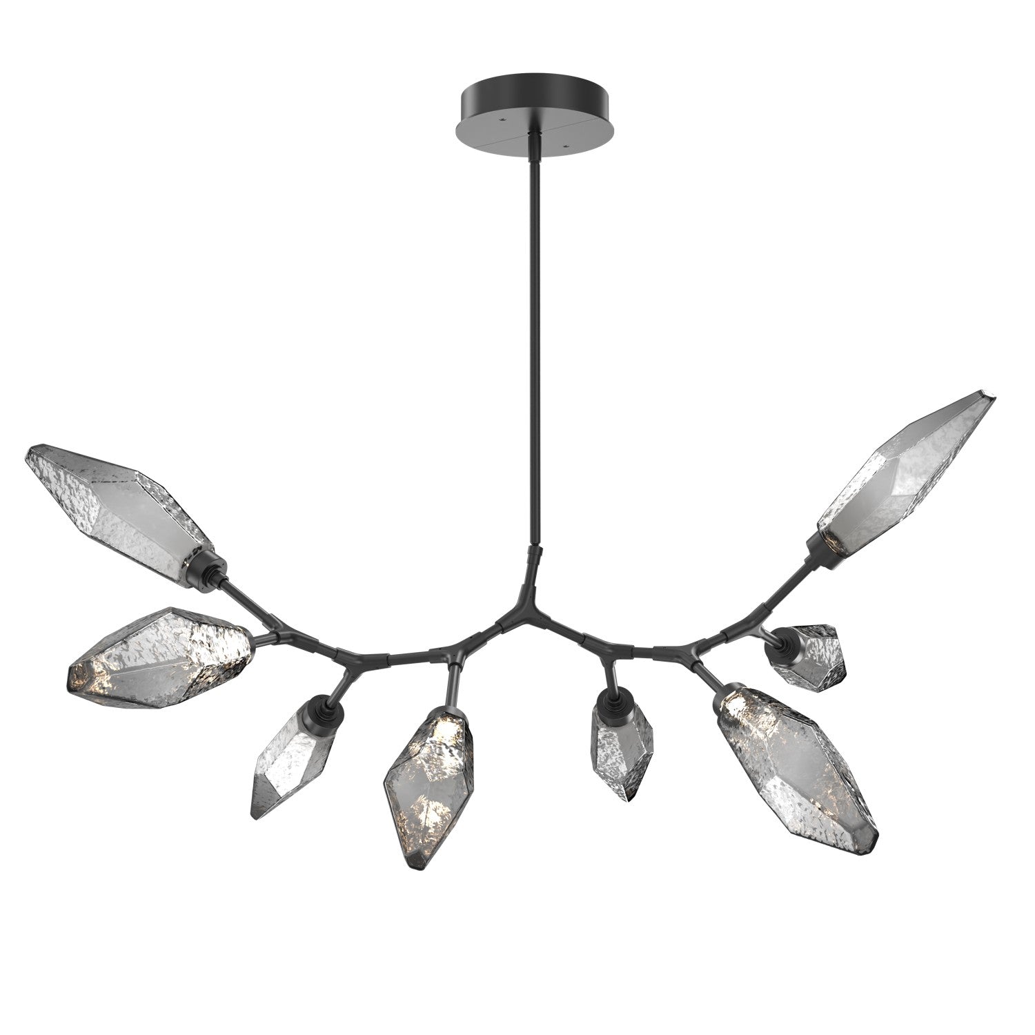 Hammerton Studio - PLB0050-BB-MB-CS-001-L1 - LED Lantern - Rock Crystal - Matte Black
