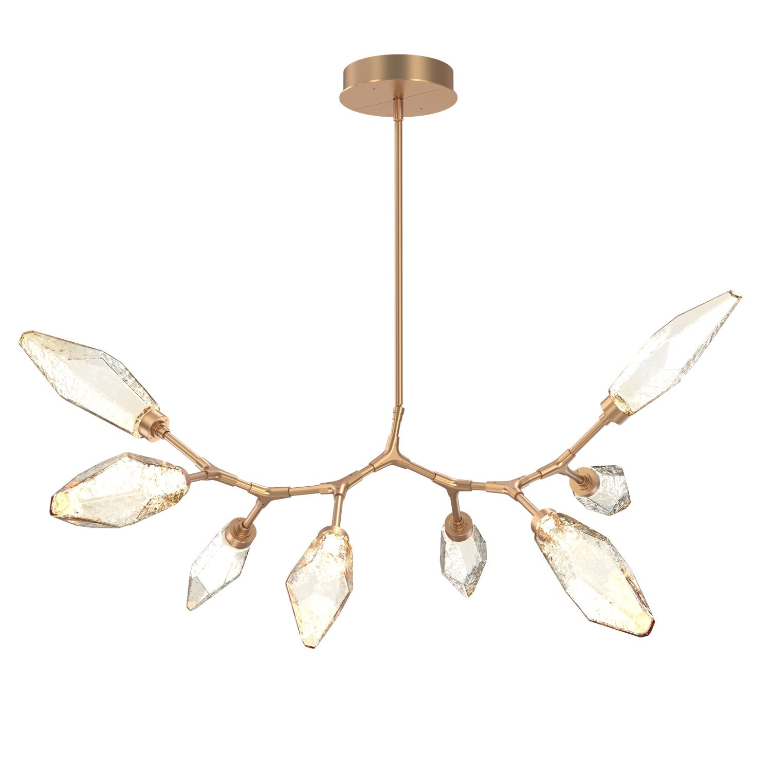 Hammerton Studio - PLB0050-BB-NB-CA-001-L3 - LED Lantern - Rock Crystal - Novel Brass