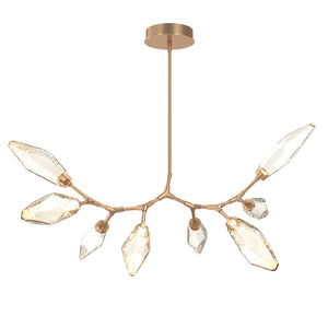 Hammerton Studio - PLB0050-BB-NB-CA-001-L3 - LED Lantern - Rock Crystal - Novel Brass
