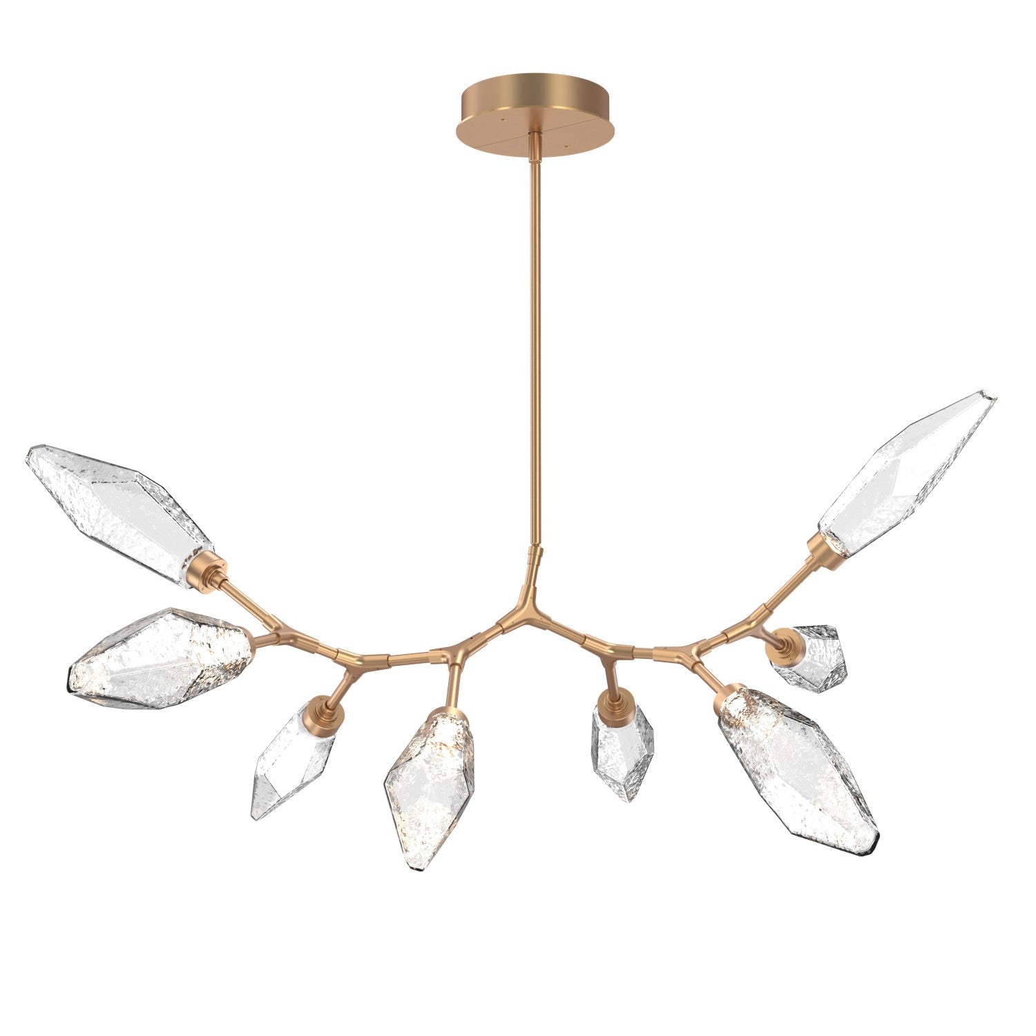 Hammerton Studio - PLB0050-BB-NB-CC-001-L1 - LED Lantern - Rock Crystal - Novel Brass