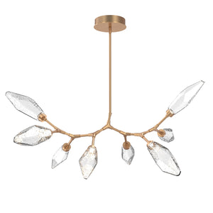 Hammerton Studio - PLB0050-BB-NB-CC-001-L1 - LED Lantern - Rock Crystal - Novel Brass
