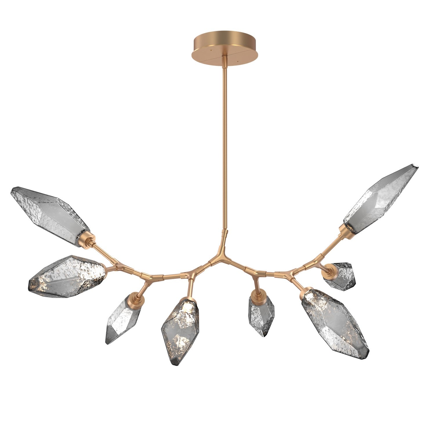 Hammerton Studio - PLB0050-BB-NB-CS-001-L1 - LED Lantern - Rock Crystal - Novel Brass