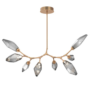Hammerton Studio - PLB0050-BB-NB-CS-001-L3 - LED Lantern - Rock Crystal - Novel Brass