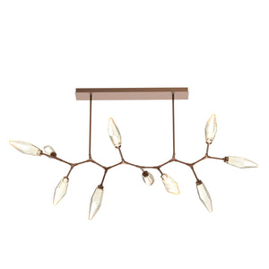 Hammerton Studio - PLB0050-BC-BB-CA-001-L3 - LED Branch - Rock Crystal - Burnished Bronze
