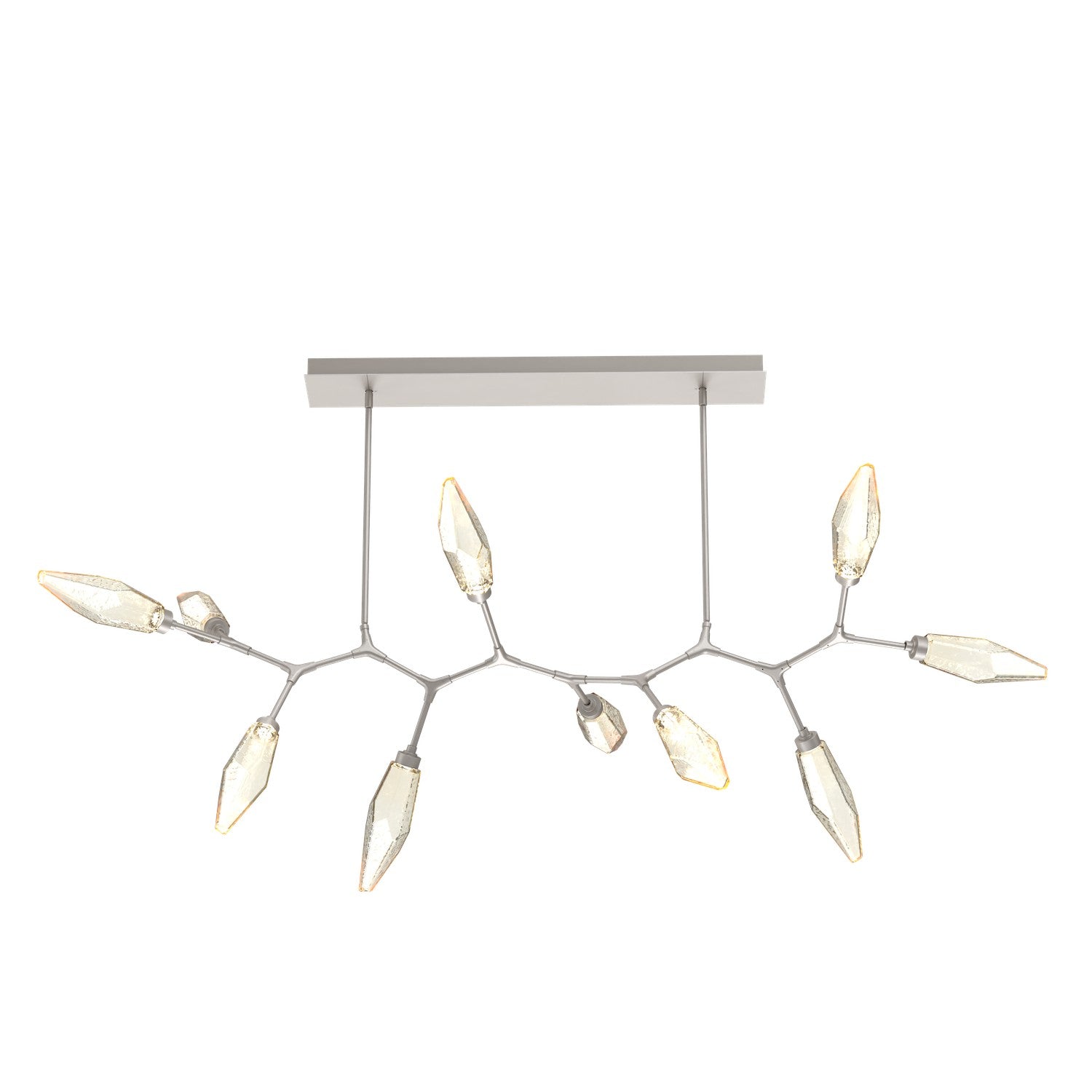 Hammerton Studio - PLB0050-BC-BS-CA-001-L3 - LED Branch - Rock Crystal - Beige Silver