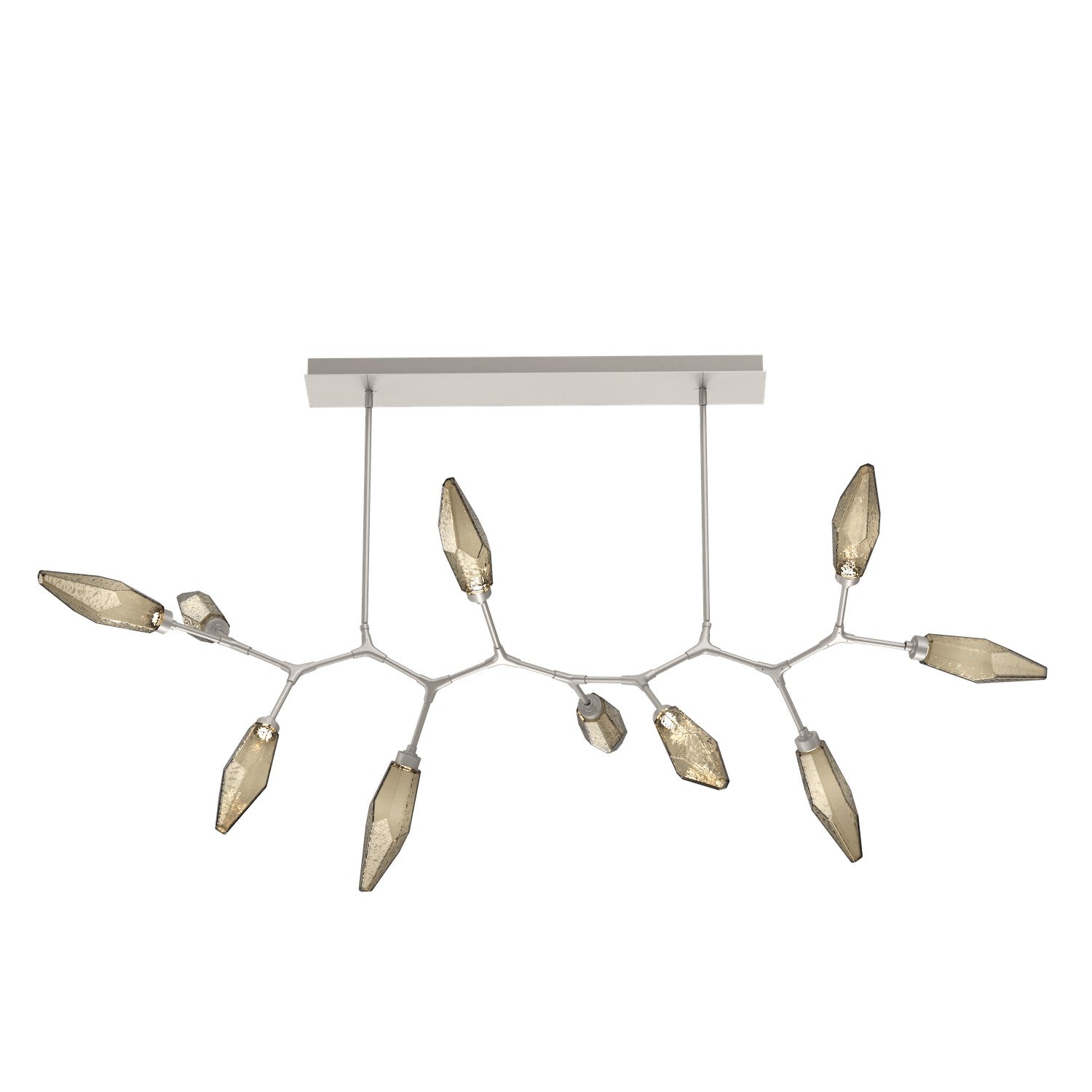 Hammerton Studio - PLB0050-BC-BS-CB-001-L3 - LED Branch - Rock Crystal - Beige Silver