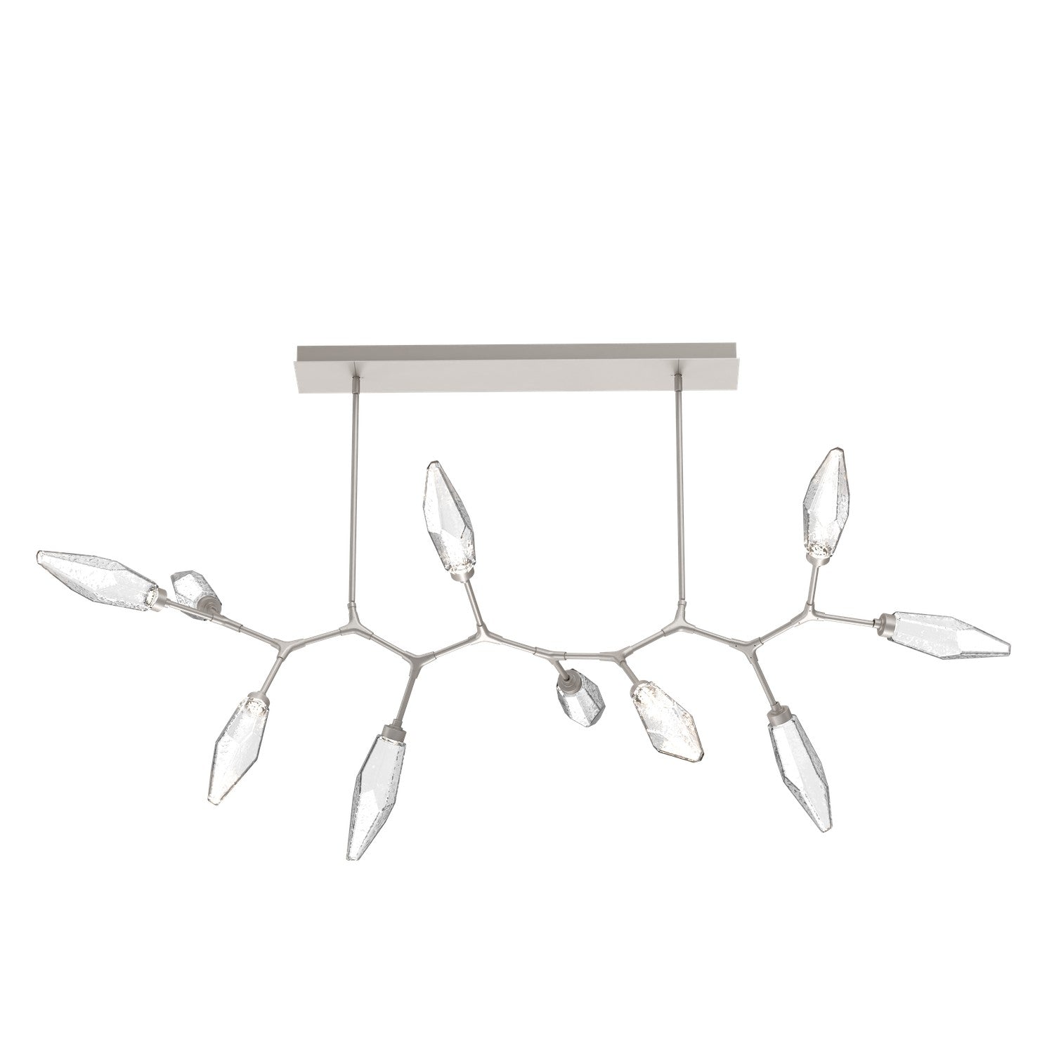 Hammerton Studio - PLB0050-BC-BS-CC-001-L1 - LED Branch - Rock Crystal - Beige Silver
