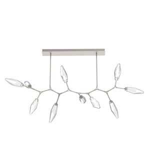 Hammerton Studio - PLB0050-BC-BS-CC-001-L3 - LED Branch - Rock Crystal - Beige Silver