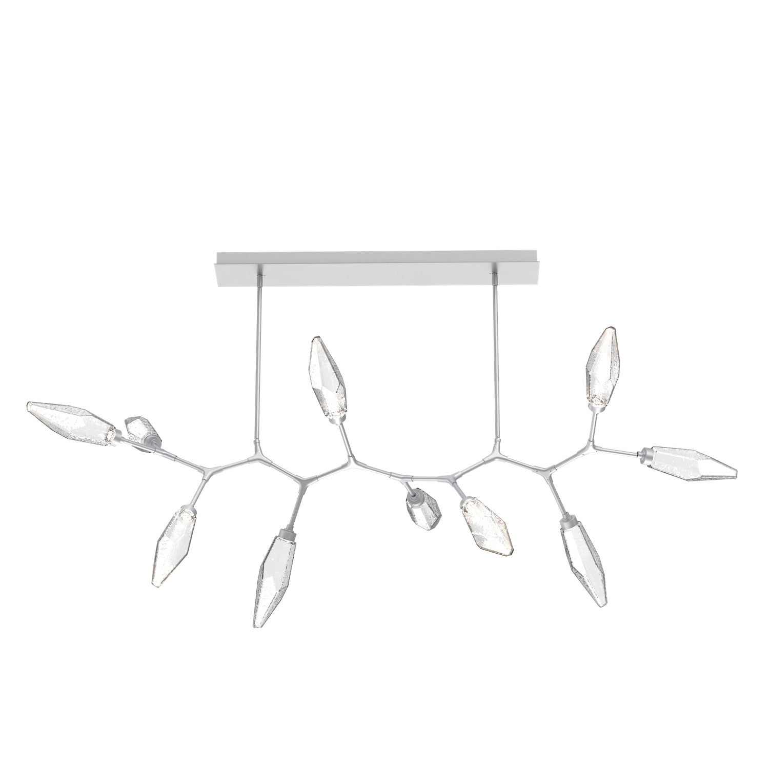 Hammerton Studio - PLB0050-BC-CS-CC-001-L3 - LED Branch - Rock Crystal - Classic Silver