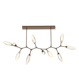 Hammerton Studio - PLB0050-BC-FB-CA-001-L1 - LED Branch - Rock Crystal - Flat Bronze