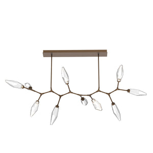 Hammerton Studio - PLB0050-BC-FB-CC-001-L1 - LED Branch - Rock Crystal - Flat Bronze