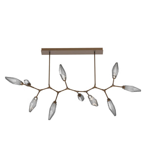 Hammerton Studio - PLB0050-BC-FB-CS-001-L1 - LED Branch - Rock Crystal - Flat Bronze