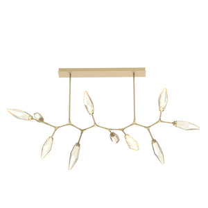 Hammerton Studio - PLB0050-BC-GB-CA-001-L1 - LED Branch - Rock Crystal - Gilded Brass
