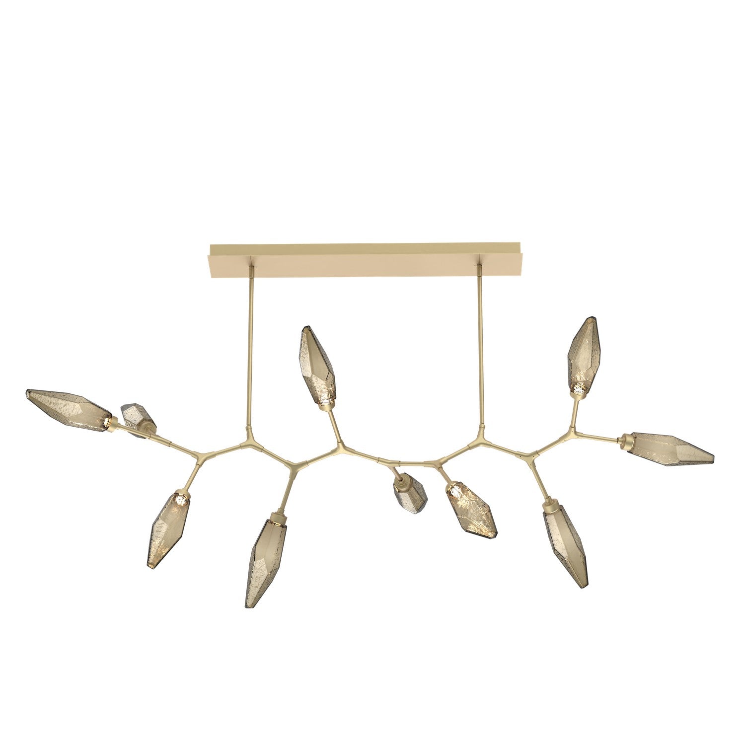 Hammerton Studio - PLB0050-BC-GB-CB-001-L1 - LED Branch - Rock Crystal - Gilded Brass