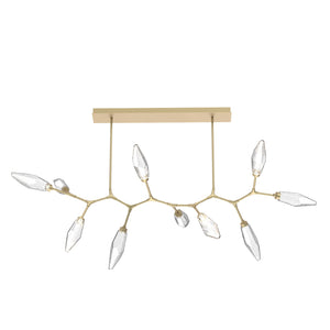 Hammerton Studio - PLB0050-BC-GB-CC-001-L1 - LED Branch - Rock Crystal - Gilded Brass
