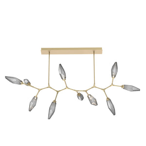 Hammerton Studio - PLB0050-BC-GB-CS-001-L1 - LED Branch - Rock Crystal - Gilded Brass