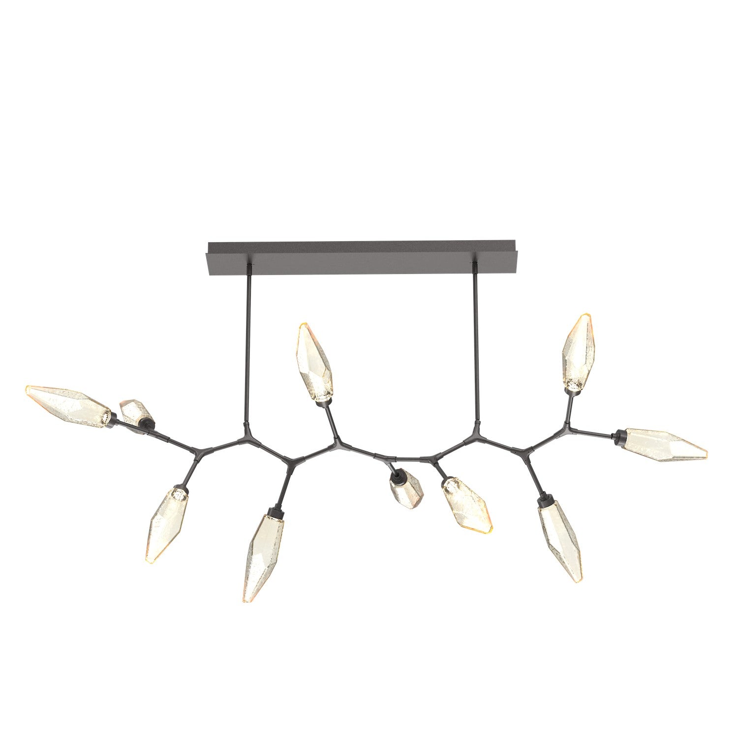Hammerton Studio - PLB0050-BC-GP-CA-001-L1 - LED Branch - Rock Crystal - Graphite