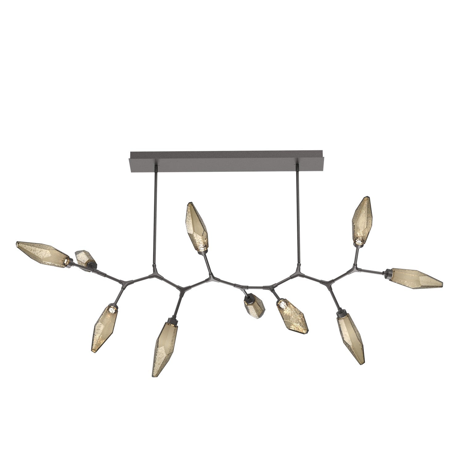 Hammerton Studio - PLB0050-BC-GP-CB-001-L1 - LED Branch - Rock Crystal - Graphite