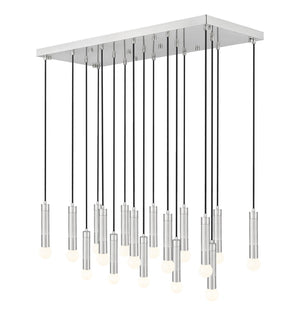 Z-Lite - 1956P-17L-BN - 17 Light Linear Chandelier - Stari - Brushed Nickel