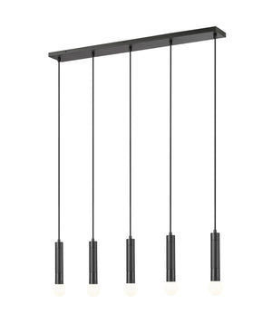 Z-Lite - 1956P-5L-MB - Five Light Linear Chandelier - Stari - Matte Black
