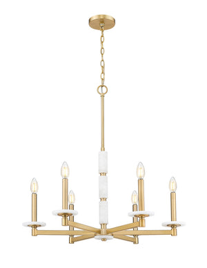 Z-Lite - 3045-6MGLD - Six Light Chandelier - Kaden - Modern Gold