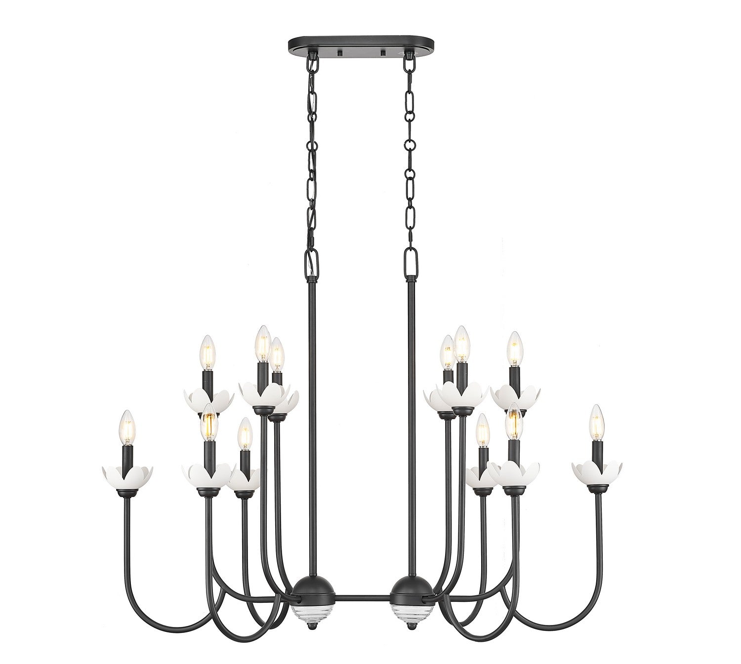 Z-Lite - 352-42L-MB - 12 Light Linear Chandelier - Allistair - Matte Black