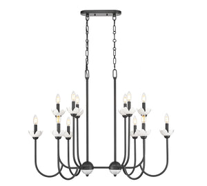 Z-Lite - 352-42L-MB - 12 Light Linear Chandelier - Allistair - Matte Black