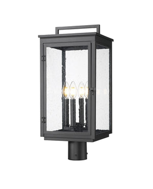 Z-Lite - 5019PHBR-BK - Four Light Outdoor Post Mount - Hartwell - Sand Black