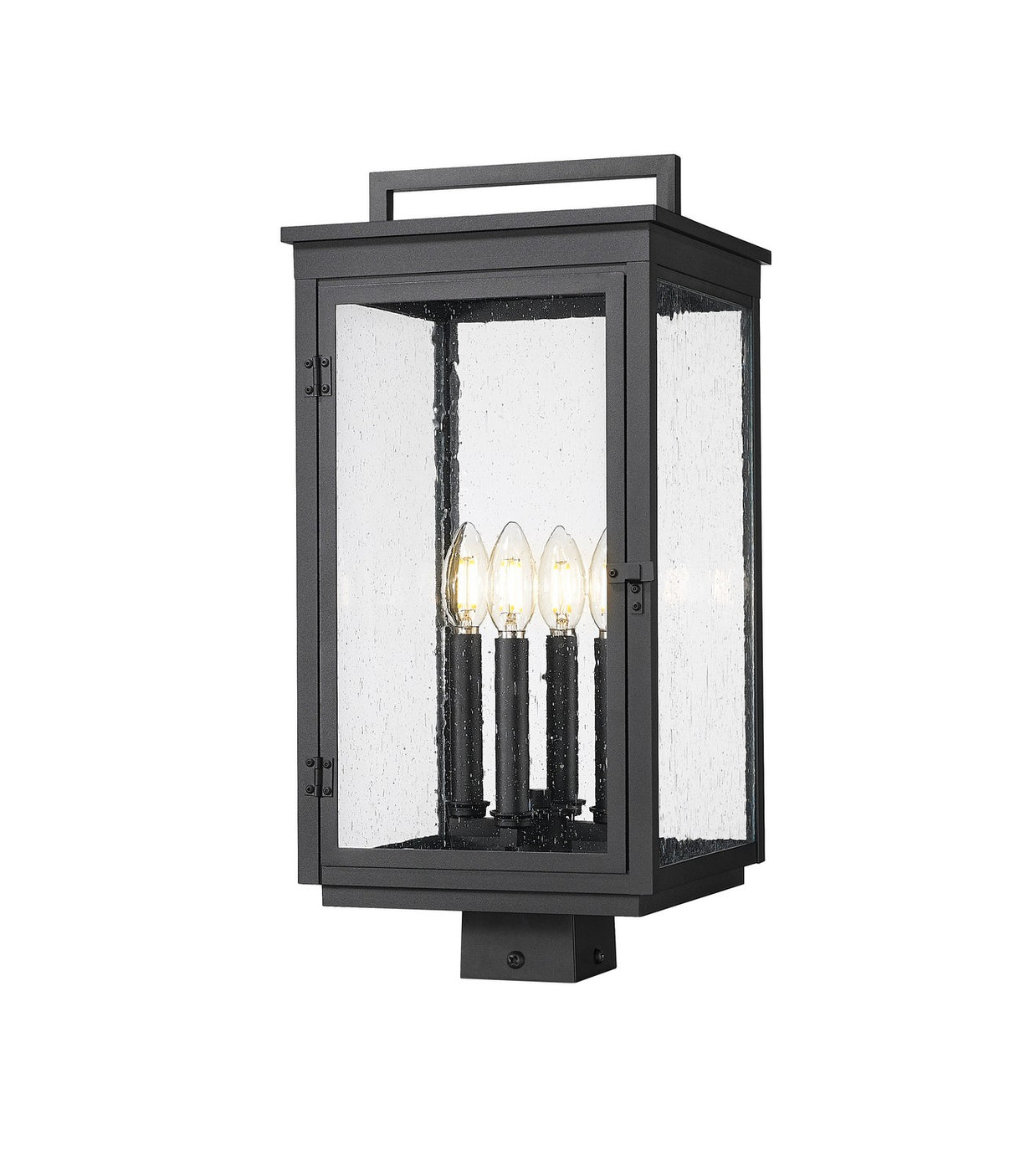 Z-Lite - 5019PHBS-BK - Four Light Outdoor Post Mount - Hartwell - Sand Black