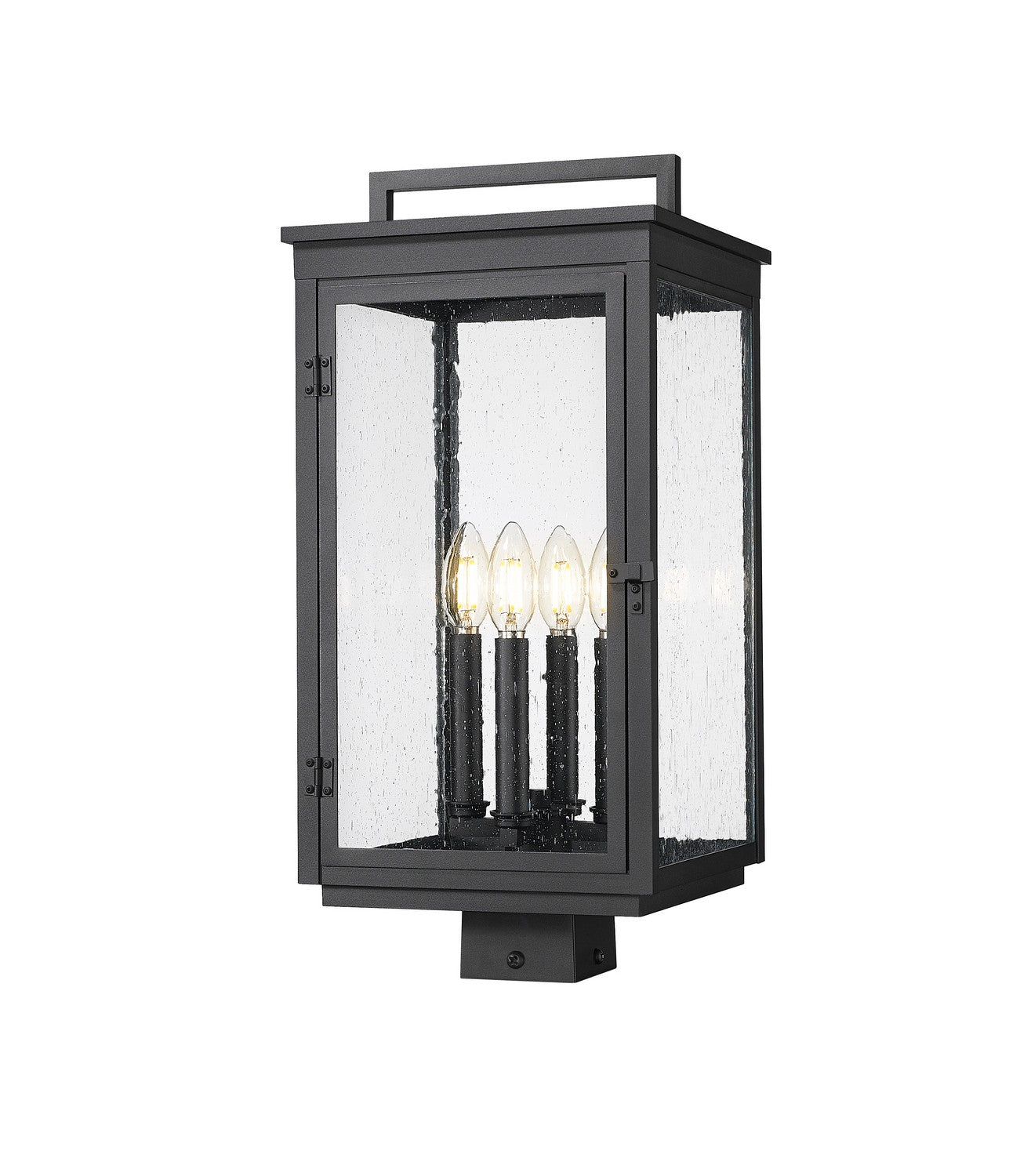 Z-Lite - 5019PHBS-BK - Four Light Outdoor Post Mount - Hartwell - Sand Black