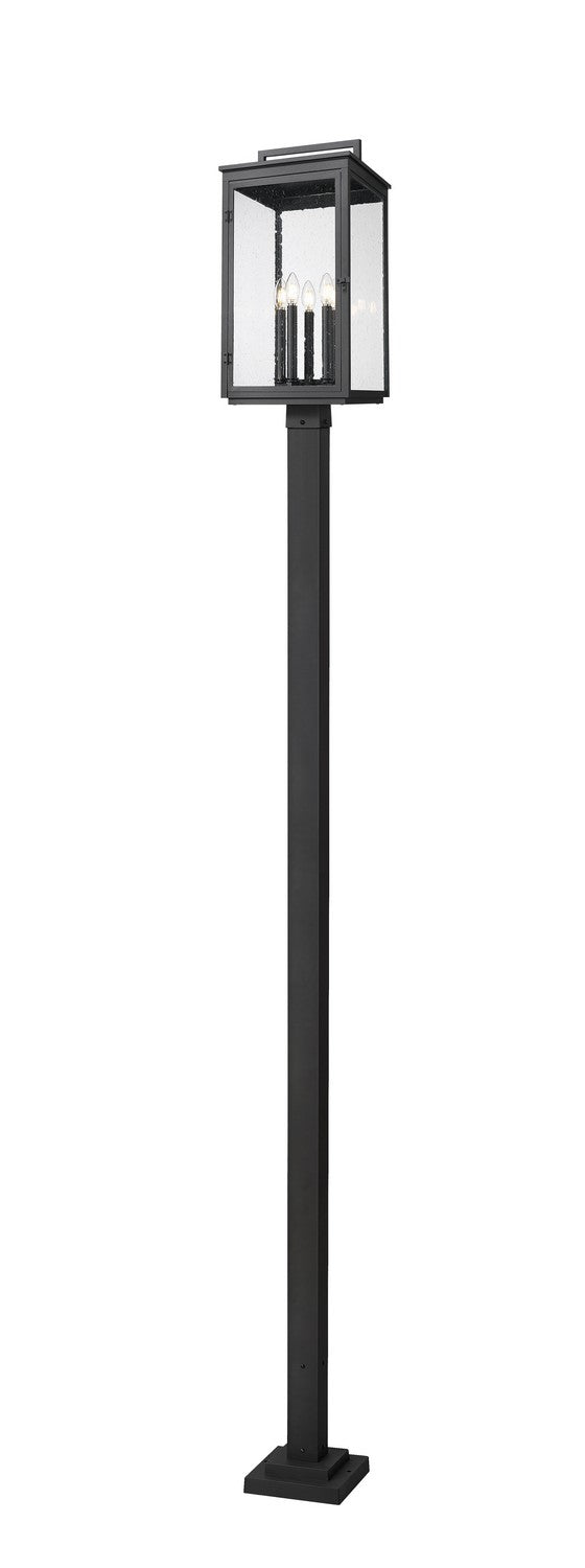 Z-Lite - 5019PHXLS-536P-BK - Five Light Outdoor Post Mount - Hartwell - Sand Black