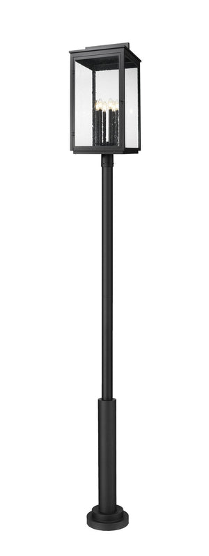 Z-Lite - 5019PHXXLR-5010P-BK - Six Light Outdoor Post Mount - Hartwell - Sand Black