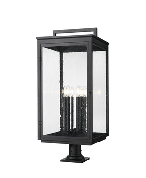 Z-Lite - 5019PHXXLR-533PM-BK - Six Light Outdoor Pier Mount - Hartwell - Sand Black