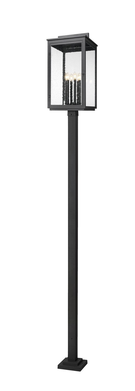 Z-Lite - 5019PHXXLS-536P-BK - Six Light Outdoor Post Mount - Hartwell - Sand Black