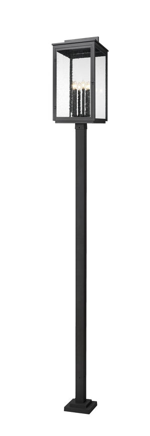Z-Lite - 5019PHXXLS-536P-BK - Six Light Outdoor Post Mount - Hartwell - Sand Black