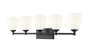 Z-Lite - 7004-5V-MB - Five Light Vanity - Oren - Matte Black