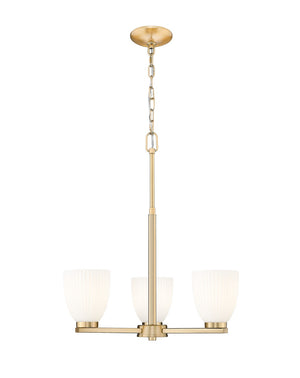 Z-Lite - 7518-3MGLD - Three Light Chandelier - Naya - Modern Gold