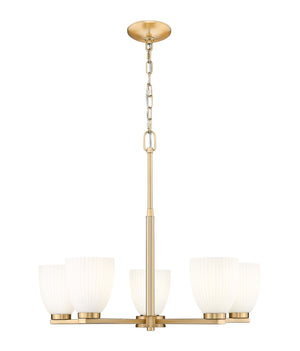 Z-Lite - 7518-5MGLD - Five Light Chandelier - Naya - Modern Gold
