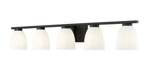 Z-Lite - 7518-5V-MB - Five Light Vanity - Naya - Matte Black
