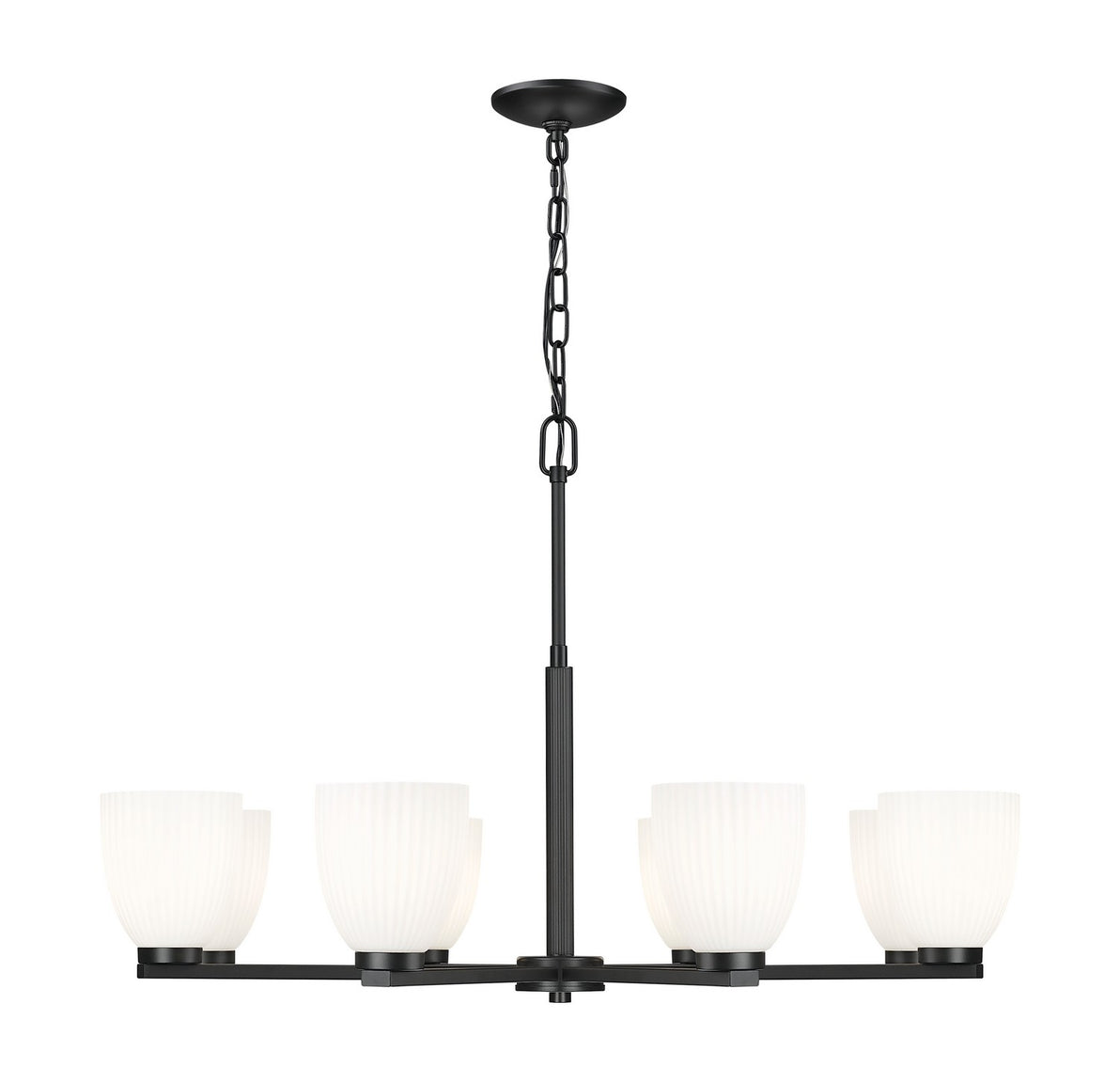 Z-Lite - 7518-8MB - Eight Light Chandelier - Naya - Matte Black