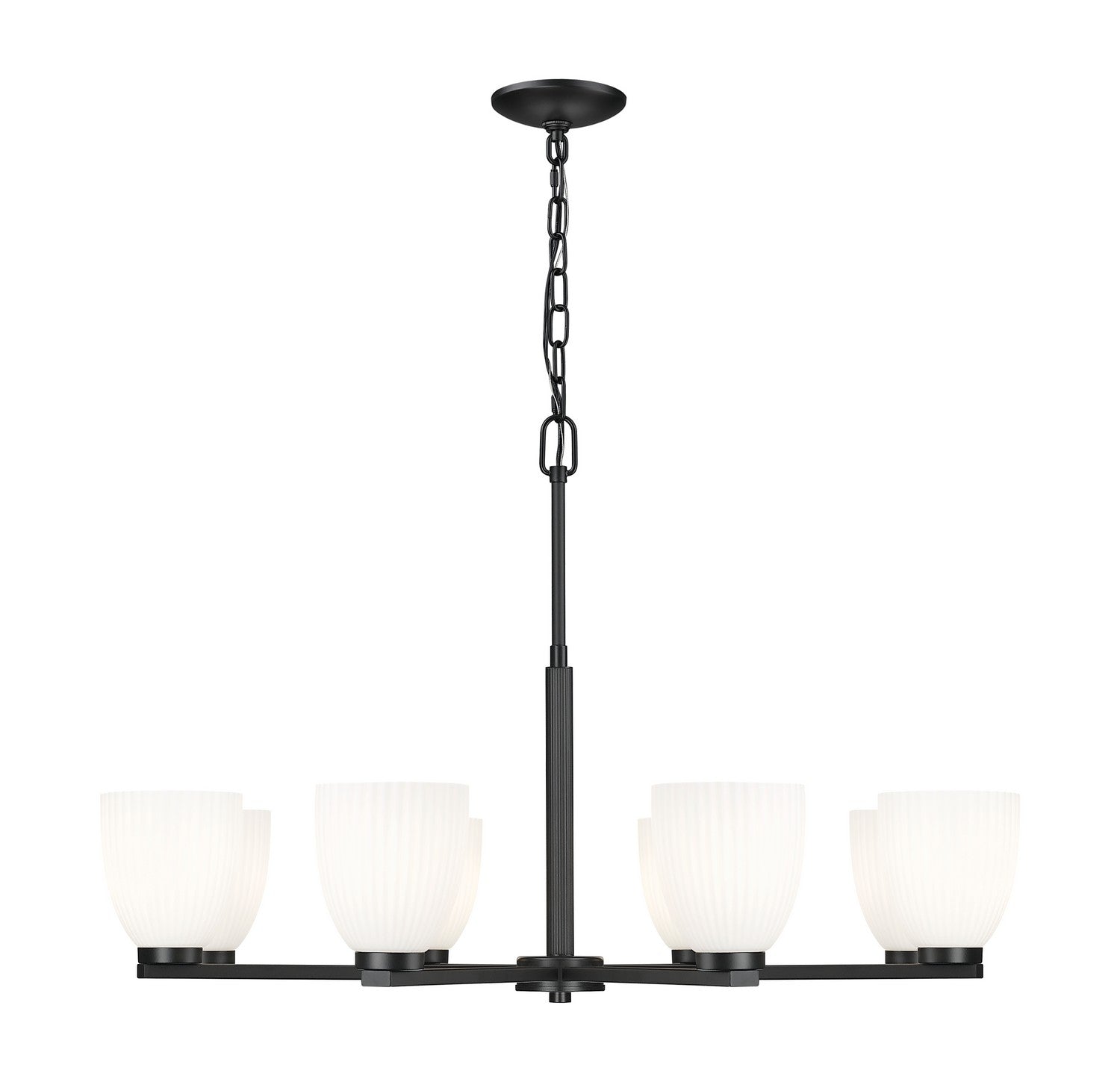 Z-Lite - 7518-8MB - Eight Light Chandelier - Naya - Matte Black