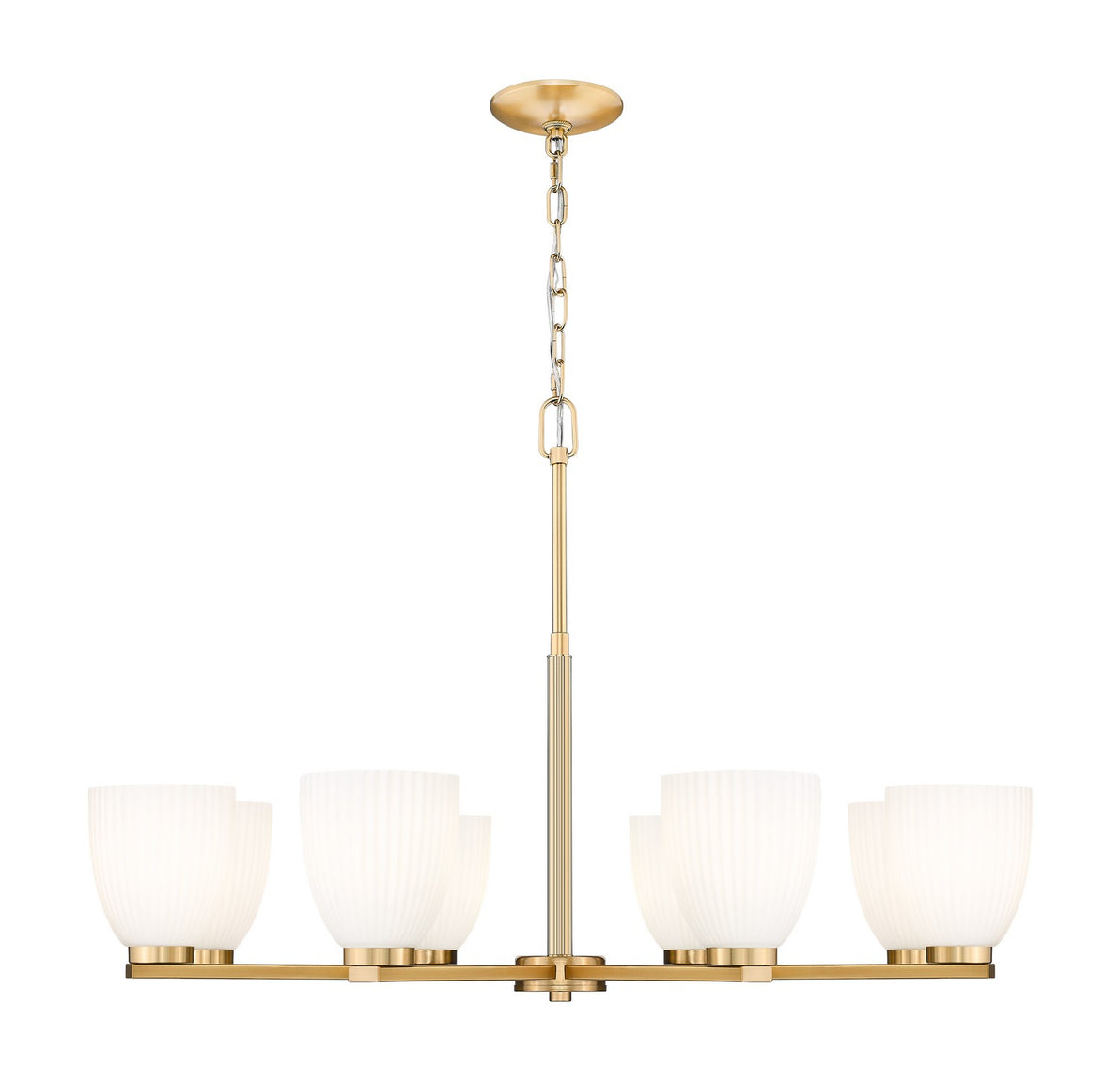 Z-Lite - 7518-8MGLD - Eight Light Chandelier - Naya - Modern Gold