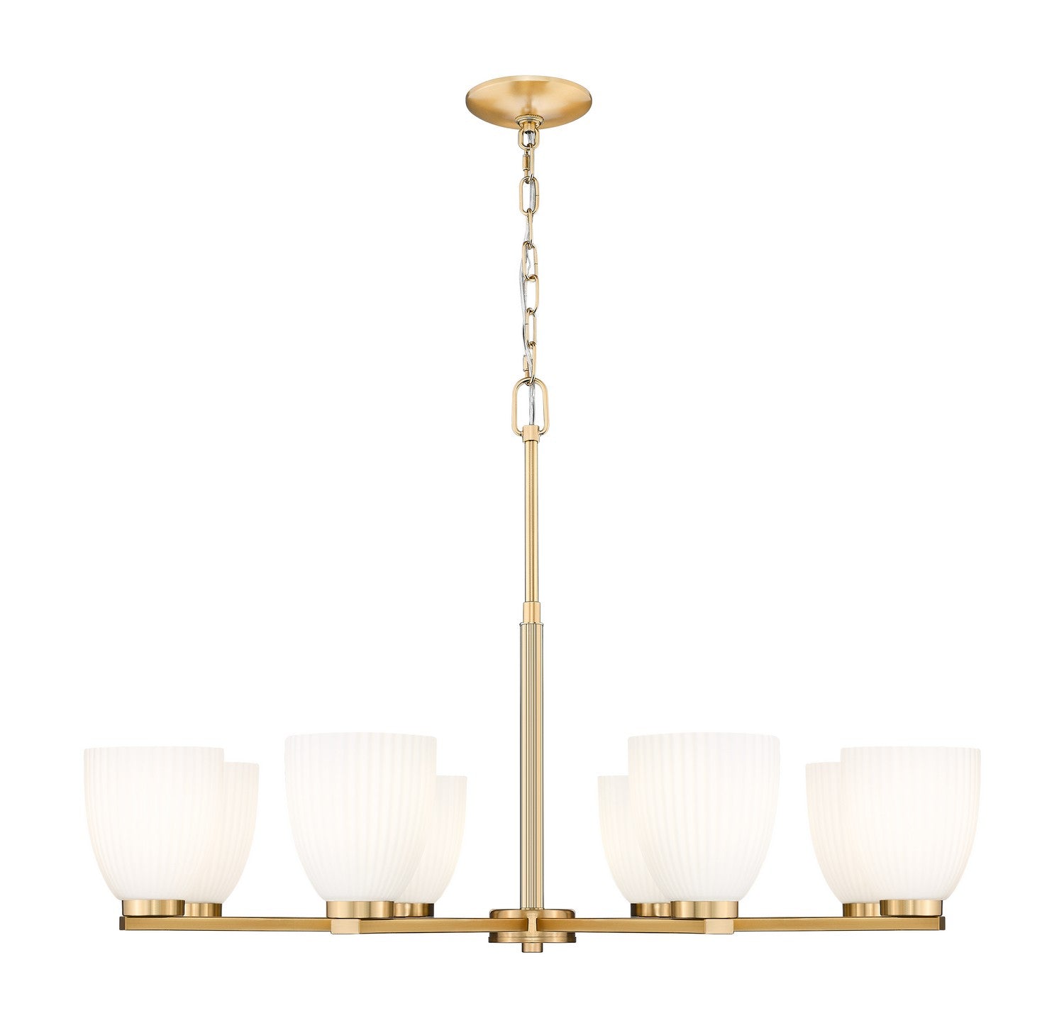 Z-Lite - 7518-8MGLD - Eight Light Chandelier - Naya - Modern Gold