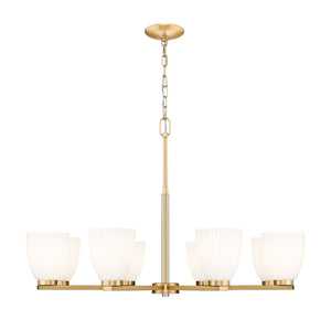 Z-Lite - 7518-8MGLD - Eight Light Chandelier - Naya - Modern Gold