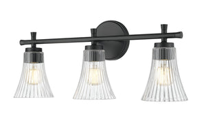 Z-Lite - 7519-3V-MB - Three Light Vanity - Belle - Matte Black