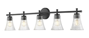 Z-Lite - 7519-5V-MB - Five Light Vanity - Belle - Matte Black