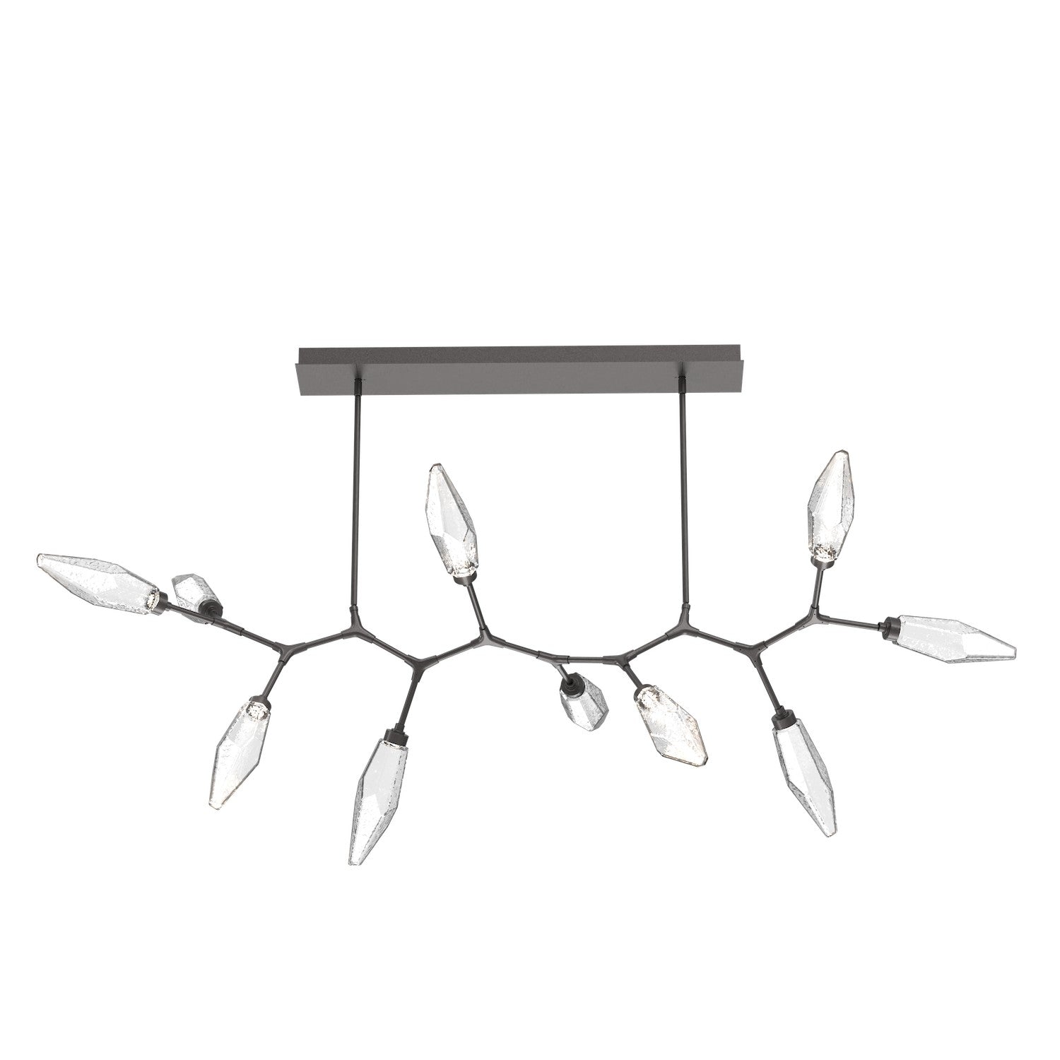 Hammerton Studio - PLB0050-BC-GP-CC-001-L3 - LED Branch - Rock Crystal - Graphite
